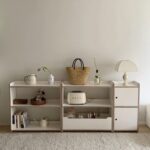 aery white wooden shelf