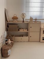 aery natural wooden shelf