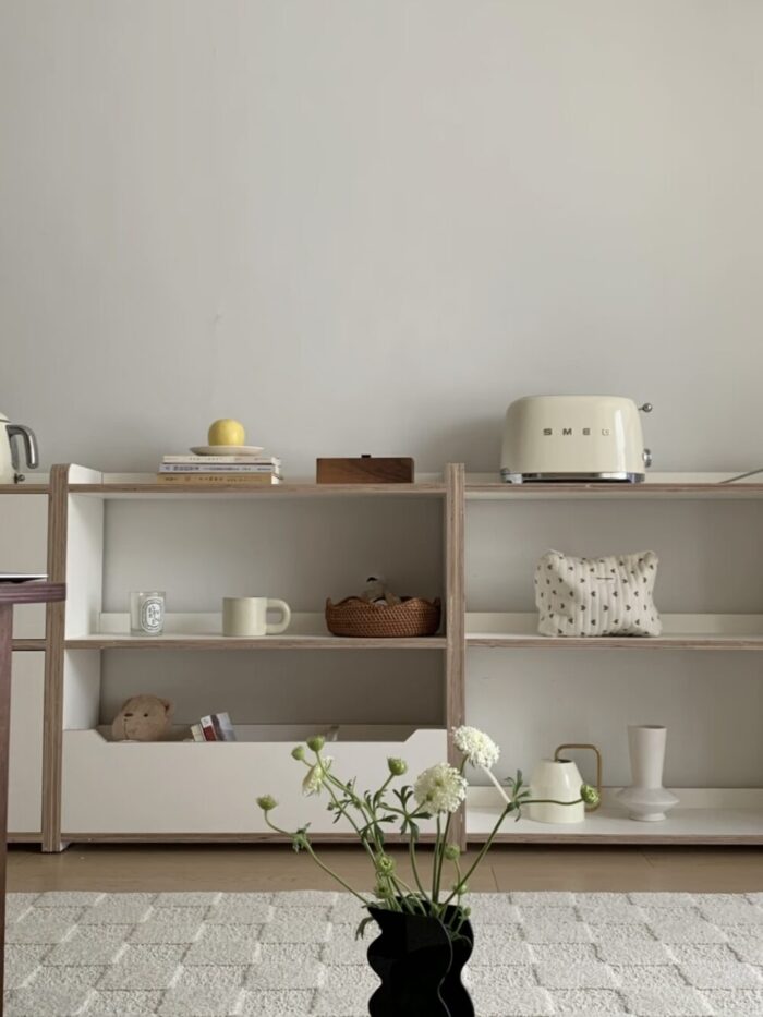 aery white wooden shelf - 画像 (16)