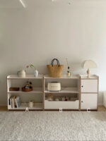 aery white wooden shelf - 画像 (2)